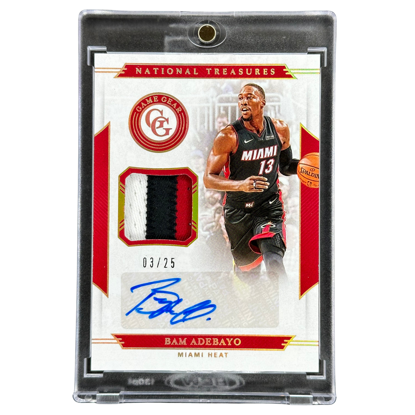 Bam Adebayo 2019 National Treasures Patch Auto 3/25 #GGA-BAM