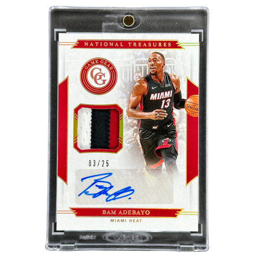 Bam Adebayo 2019 National Treasures Patch Auto 3/25 #GGA-BAM