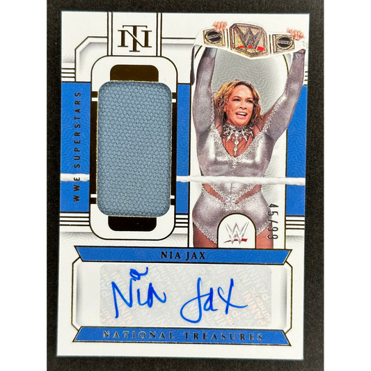 Nia Jax 2024 National Treasures Memorabilia Auto 45/99 #SM-NJX