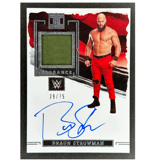 Braun Strowman 2023 Impeccable Elegance Memorabilia Auto 29/75 #EM-BST