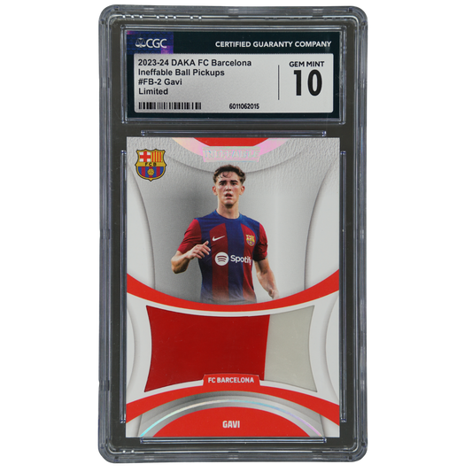 Gavi 2023-24 Daka FC Barcelona Ineffable Ball Pickups Patch 5/19 CGC 10 #FB-2