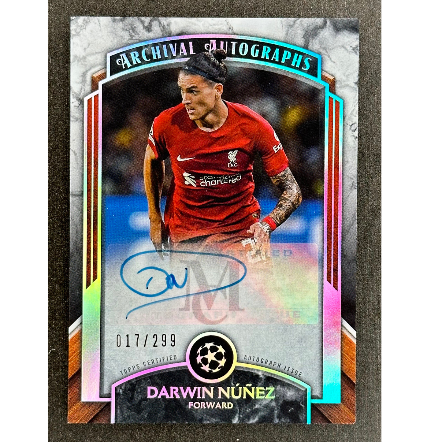Darwin Nunez 2023 Museum Archival Autograph 17/299 #AA-DW