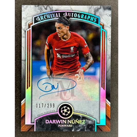 Darwin Nunez 2023 Museum Archival Autograph 17/299 #AA-DW