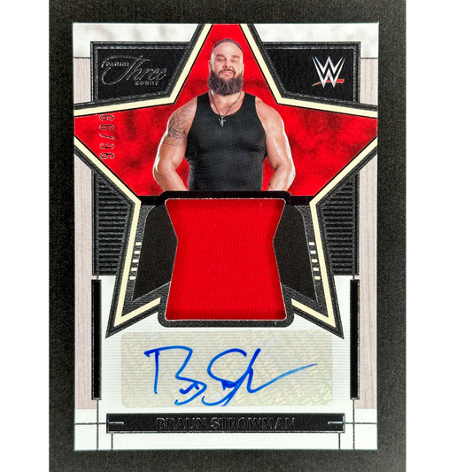 Braun Strowman 2024 Three Count Memorabilia Auto 96/99 #SA-BST