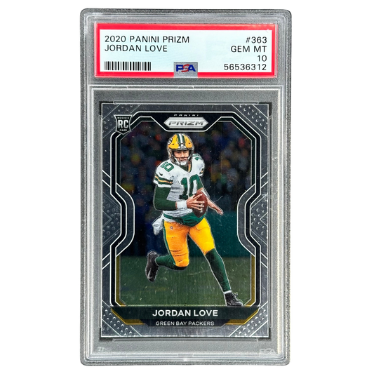 Jordan Love 2020 Prizm RC Rookie Card PSA 10 #363