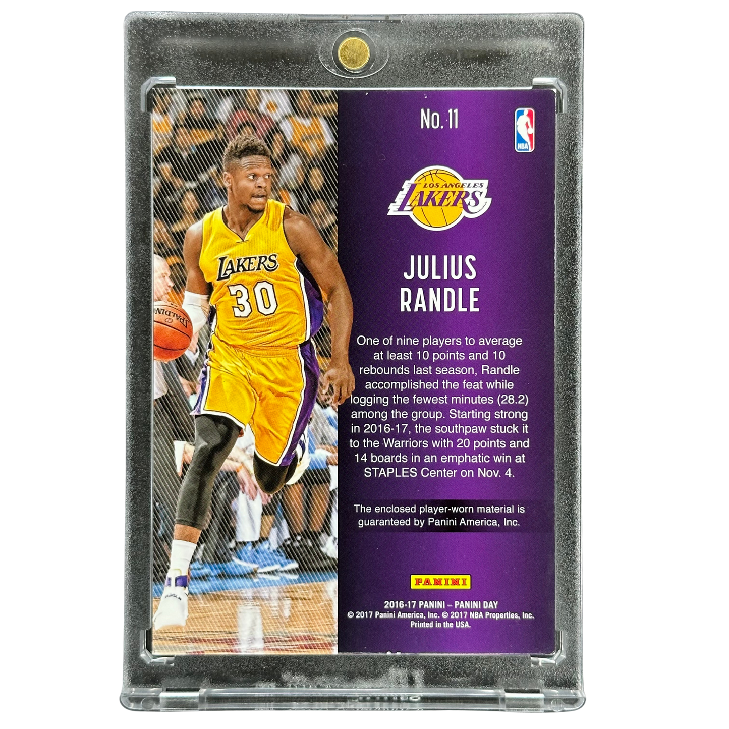 Julius Randle 2016 Panini Day Patch 3/25 #11