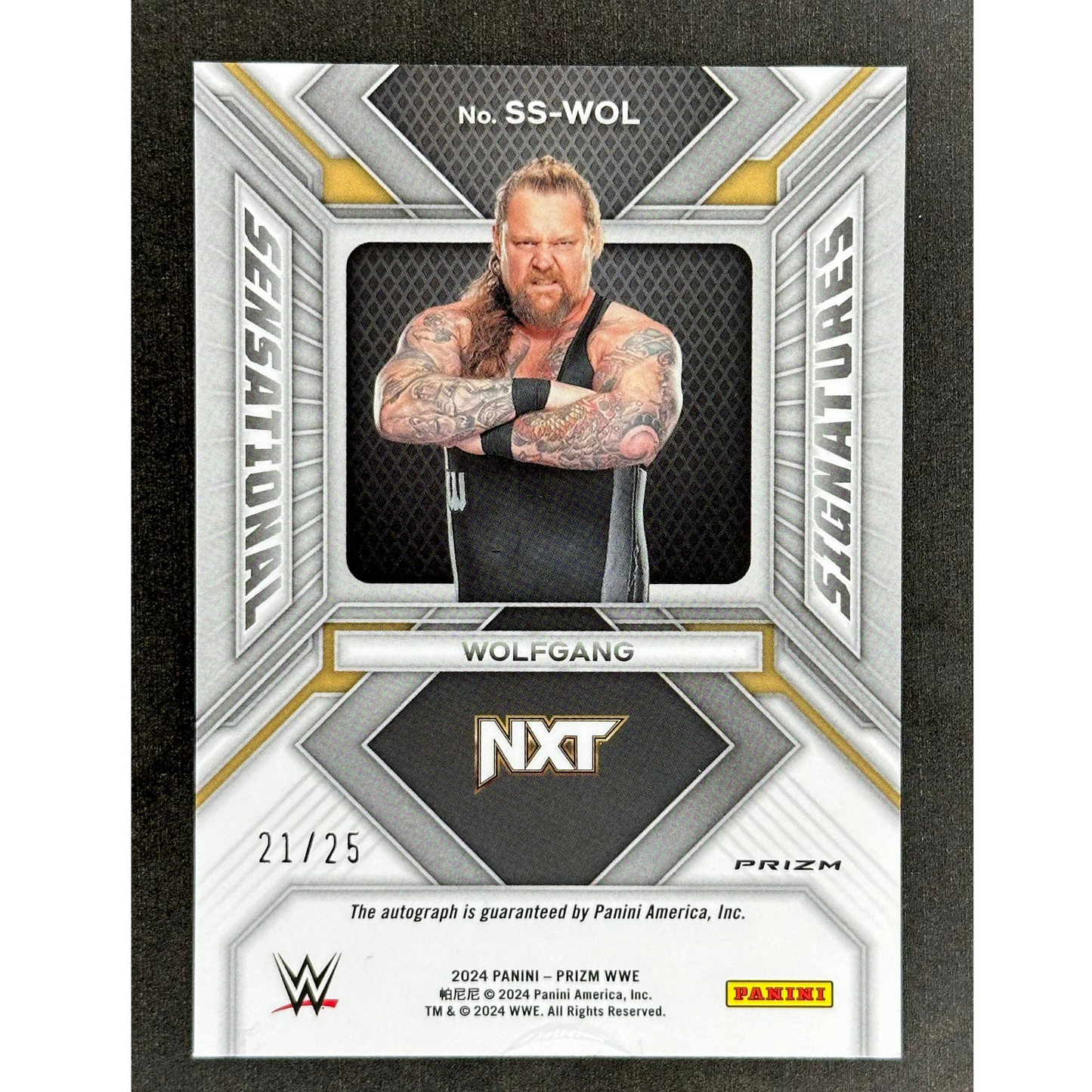 Wolfgang 2024 Prizm Sensational Signatures Auto Mojo 21/25 #SS-WOL