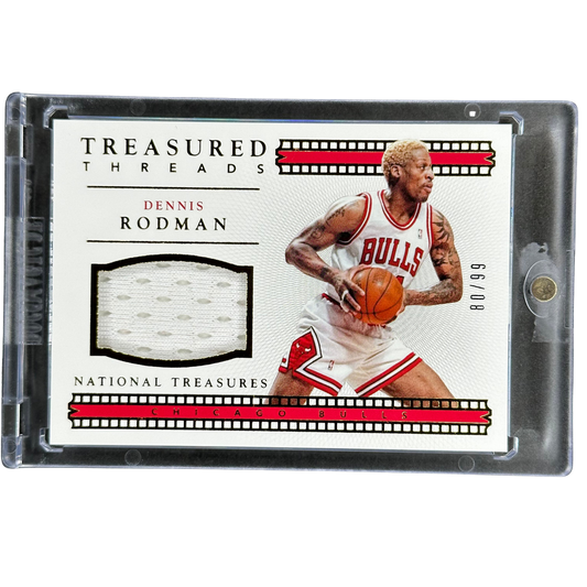 Dennis Rodman 2015 National Treasures Treasured Threads Jersey 80/99 #32
