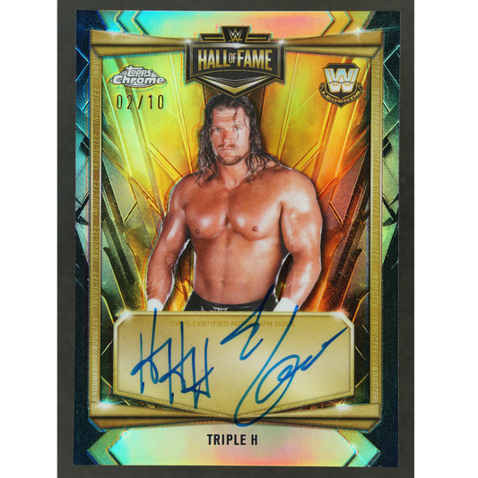 Triple H 2026 Chrome Hall of Fame Auto 2/10 #HOF-TH