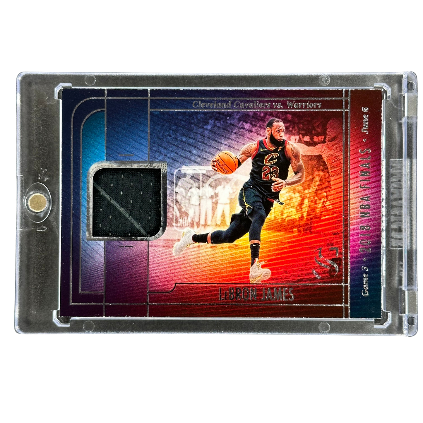 LeBron James 2024 Silhouette 2018 Finals Game 3 Memorabilia #FJM-MGS