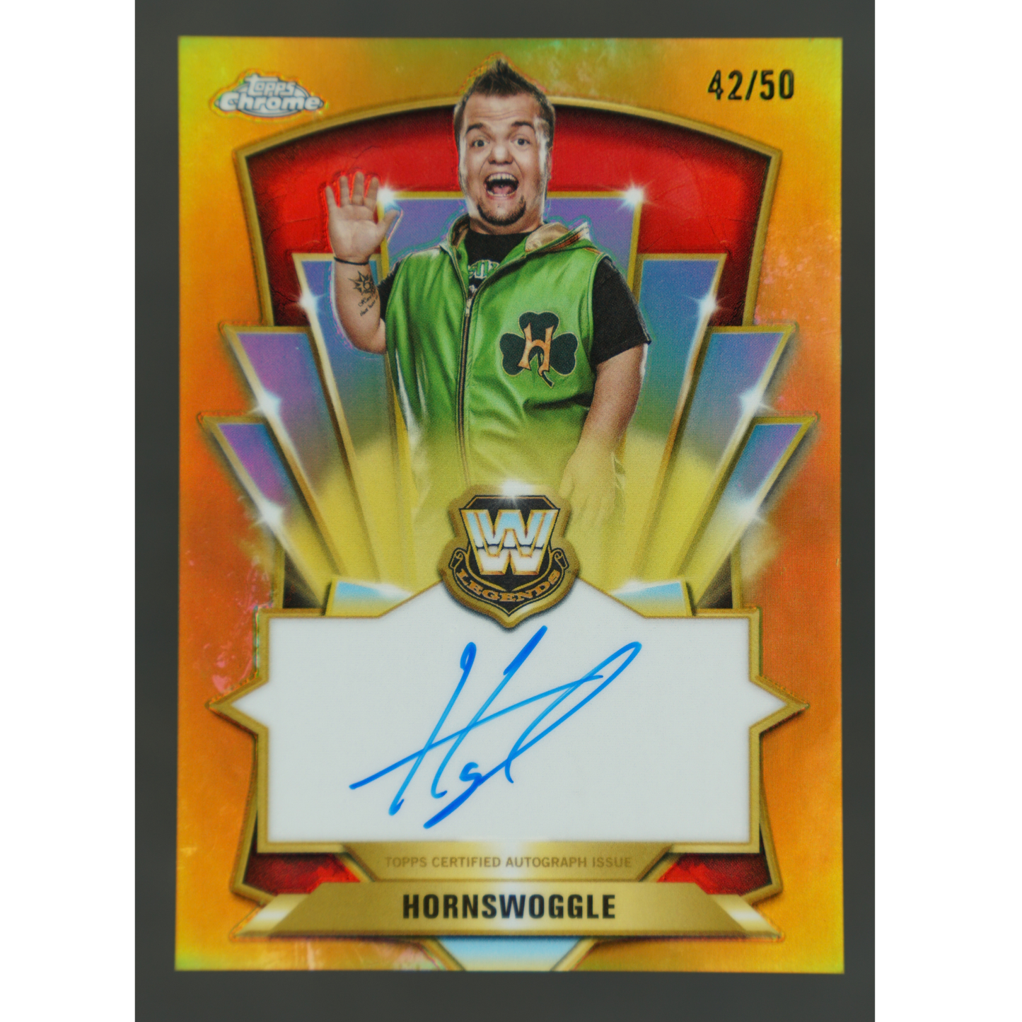 Hornswoggle 2026 Chrome Legendary Auto Gold 42/50 #LCA-HW