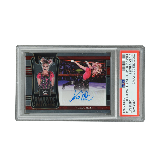 Alexa Bliss 2022 Select Singside Action Signatures Auto PSA 10 #RA-ABL