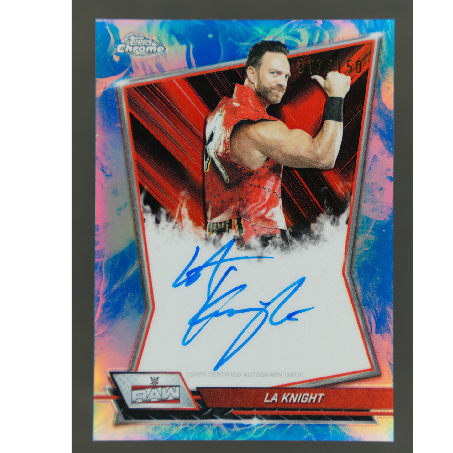 LA Knight 2026 Chrome Red Brand Auto 17/150 #RBA-LAK