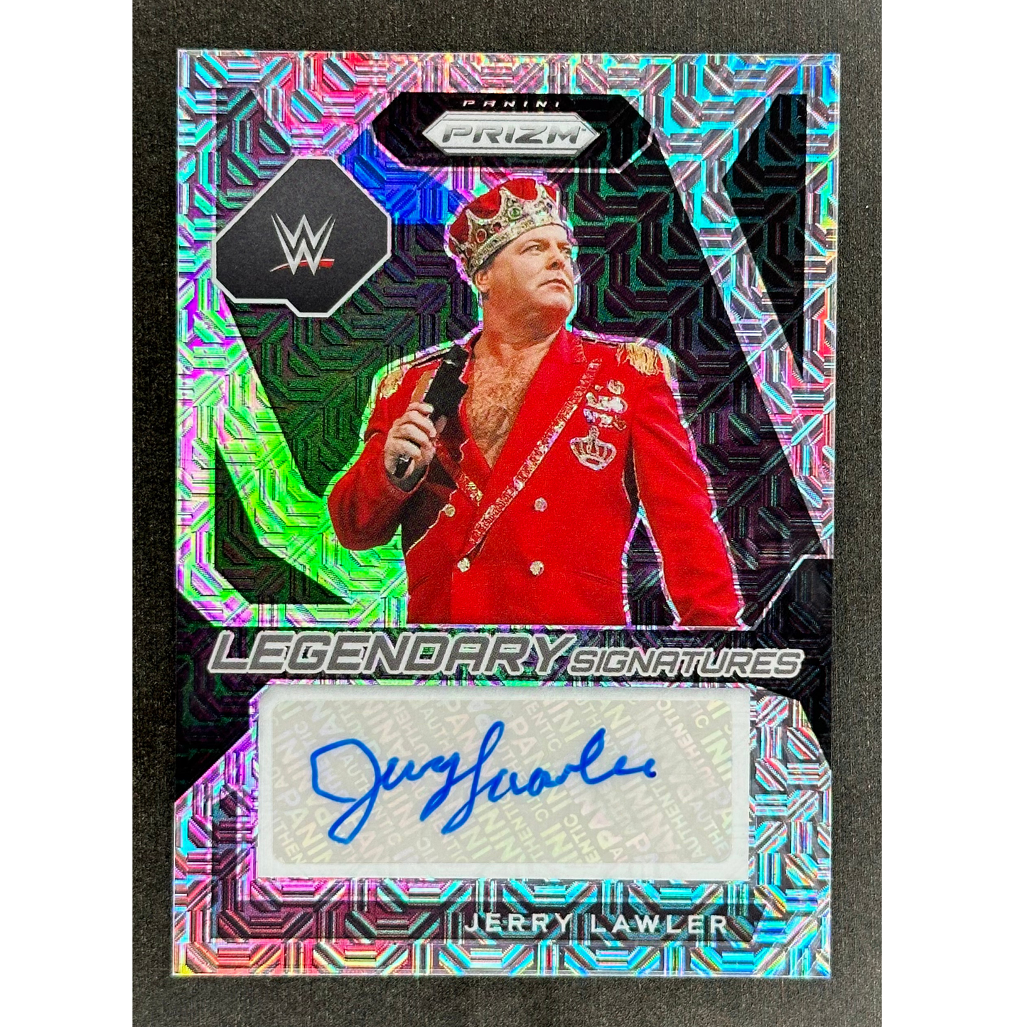 Jerry Lawler 2024 Prizm Legendary Signatures Mojo Auto 3/25 #LS-JLW