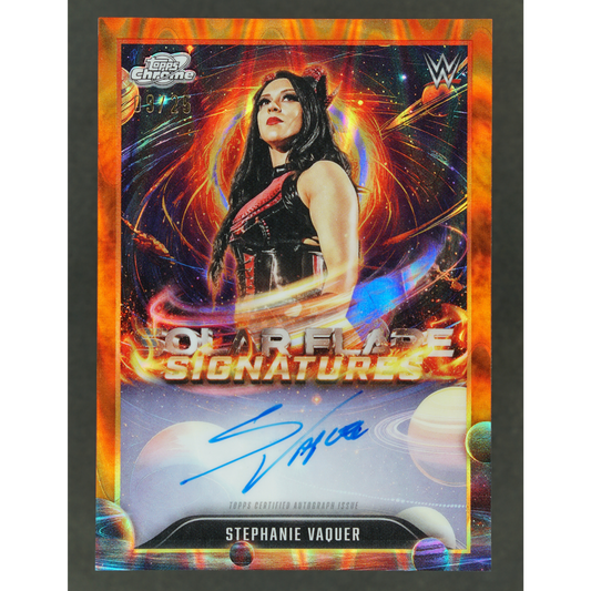Stephanie Vaquer 2026 Cosmic Solar Flare Signatures Auto 9/25 #SFS-STV