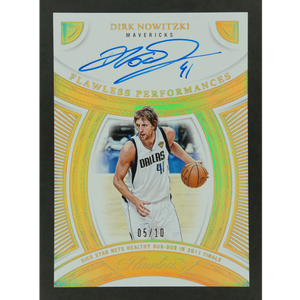 Dirk Nowitzki 2024-25 Flawless Performances 5/10 Auto #FP-DNW