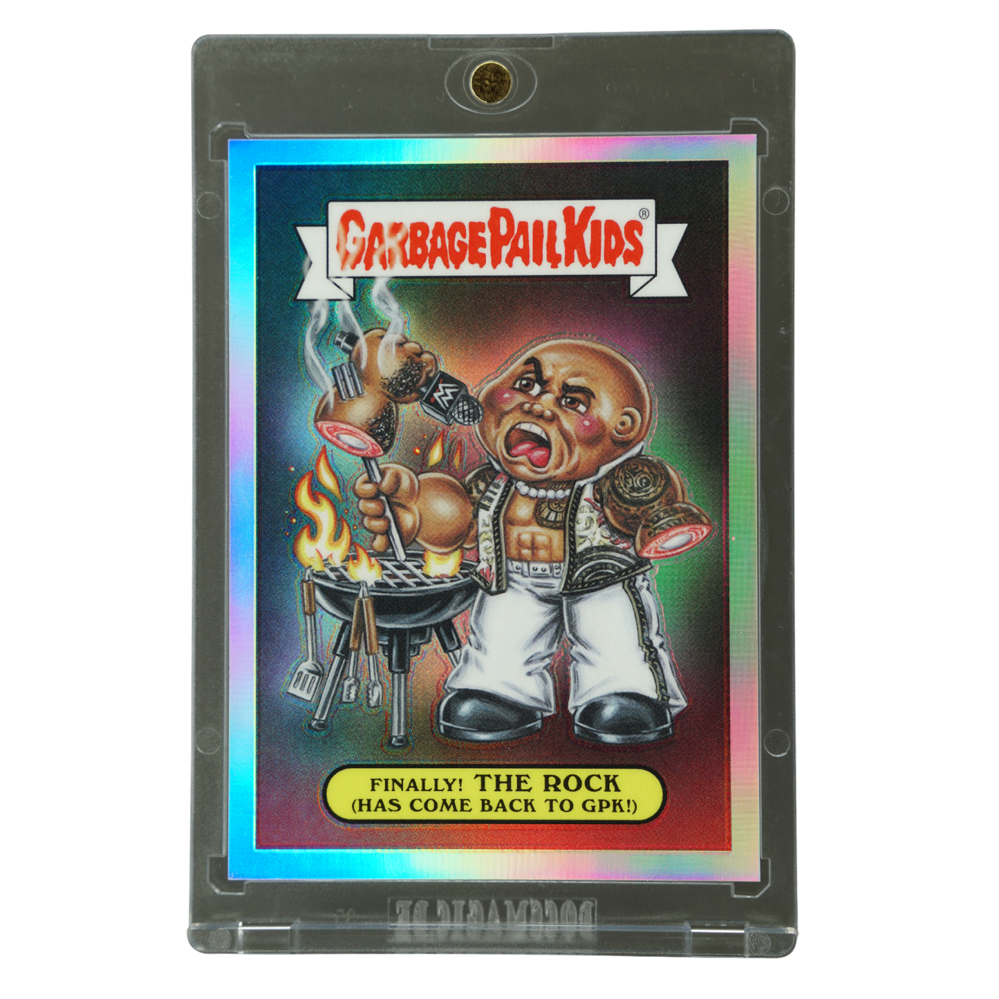 The Rock 2026 Chrome Garbage Pail Kids #GPK-TR