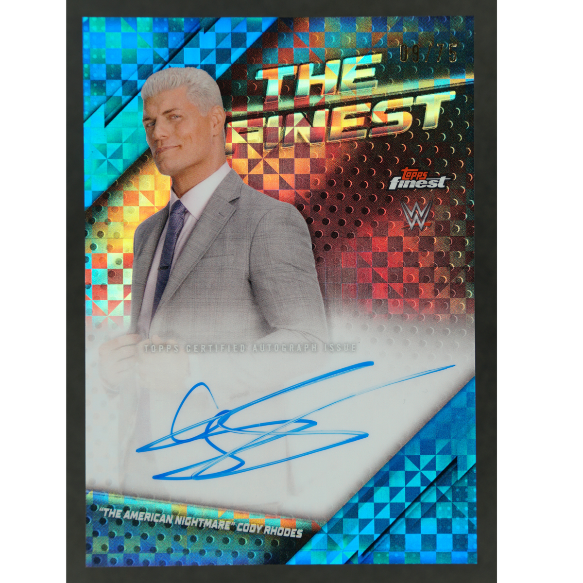 Cody Rhodes 2025 Finest The Finest Auto 9/75 #TFA-TAN