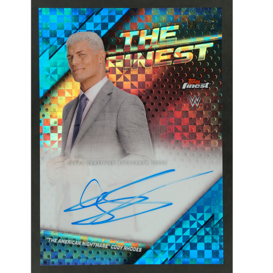 Cody Rhodes 2025 Finest The Finest Auto 9/75 #TFA-TAN