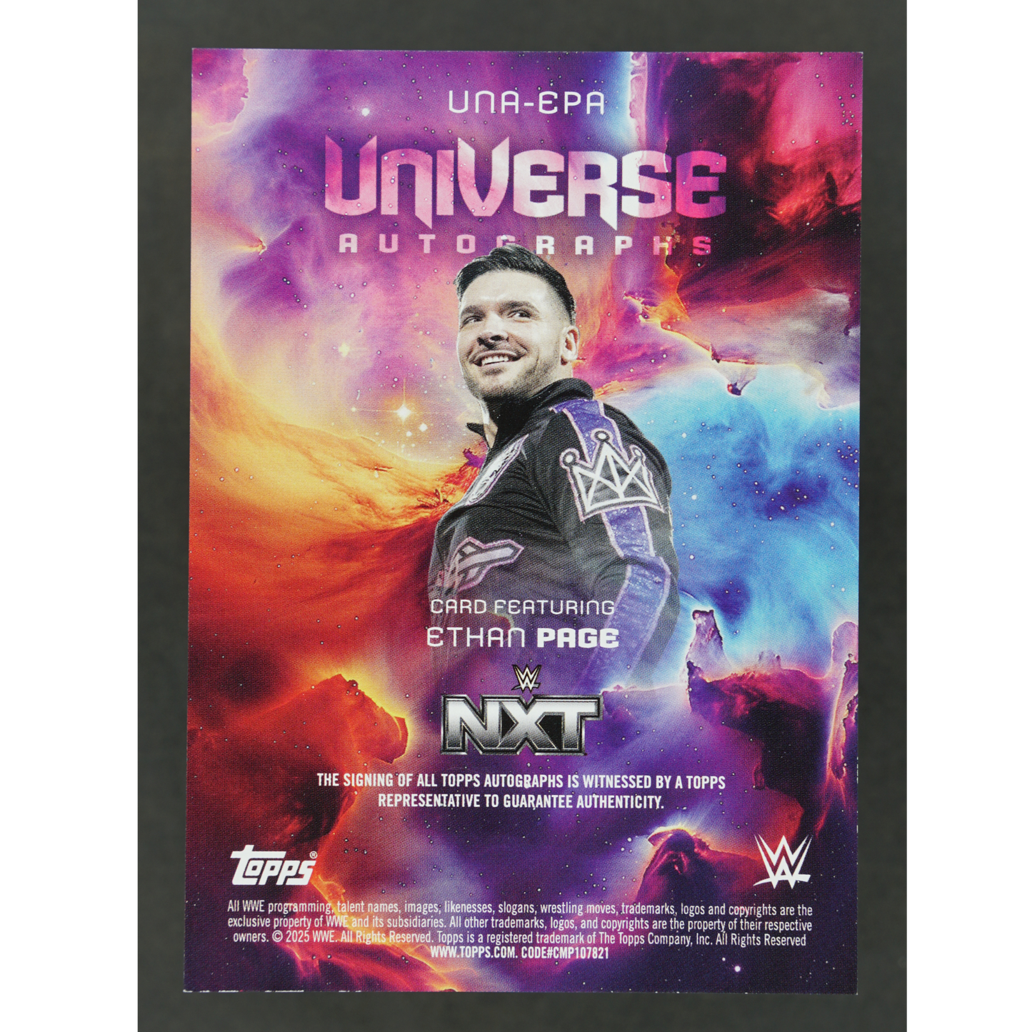Ethan Page 2025 Universe Auto #UNA-EPA