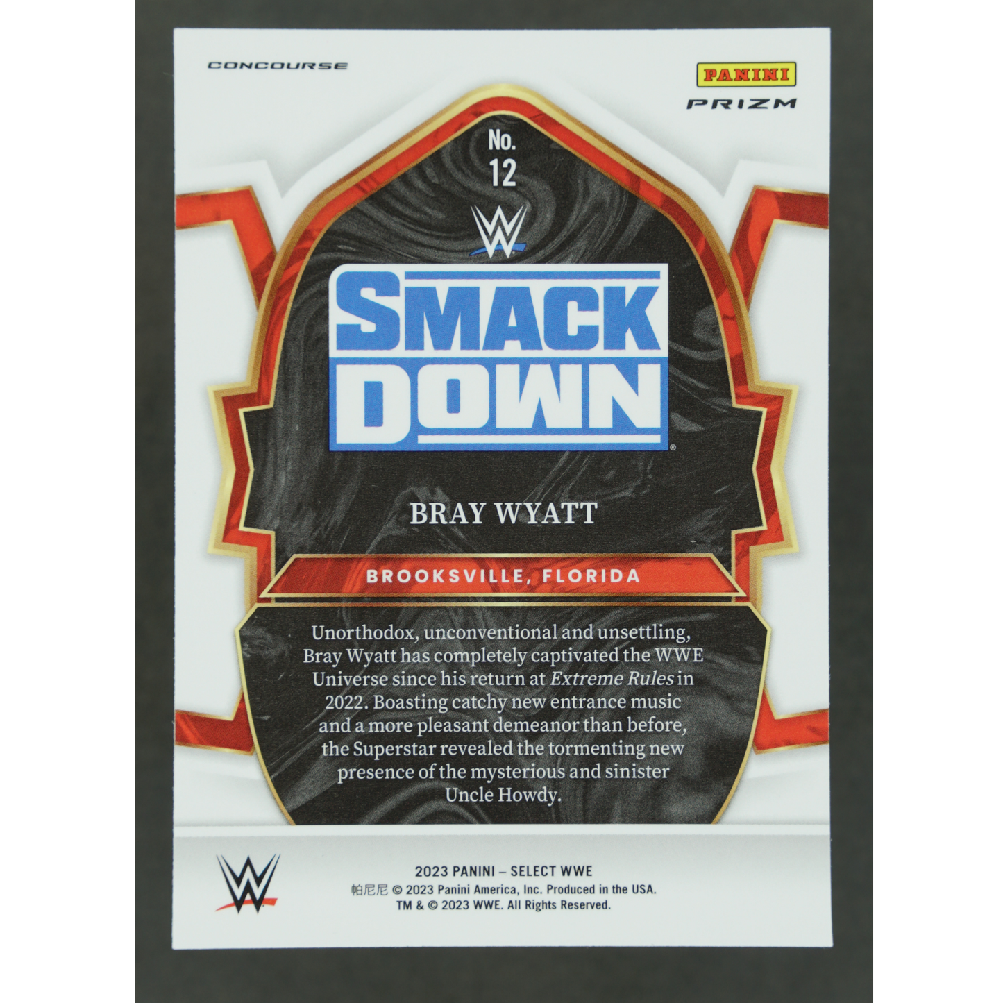 Bray Wyatt 2023 Select Zebra Concourse #12