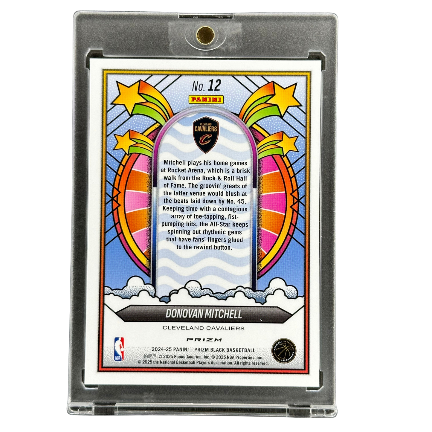 Donovan Mitchell 2024 Prizm Black Groovy #12