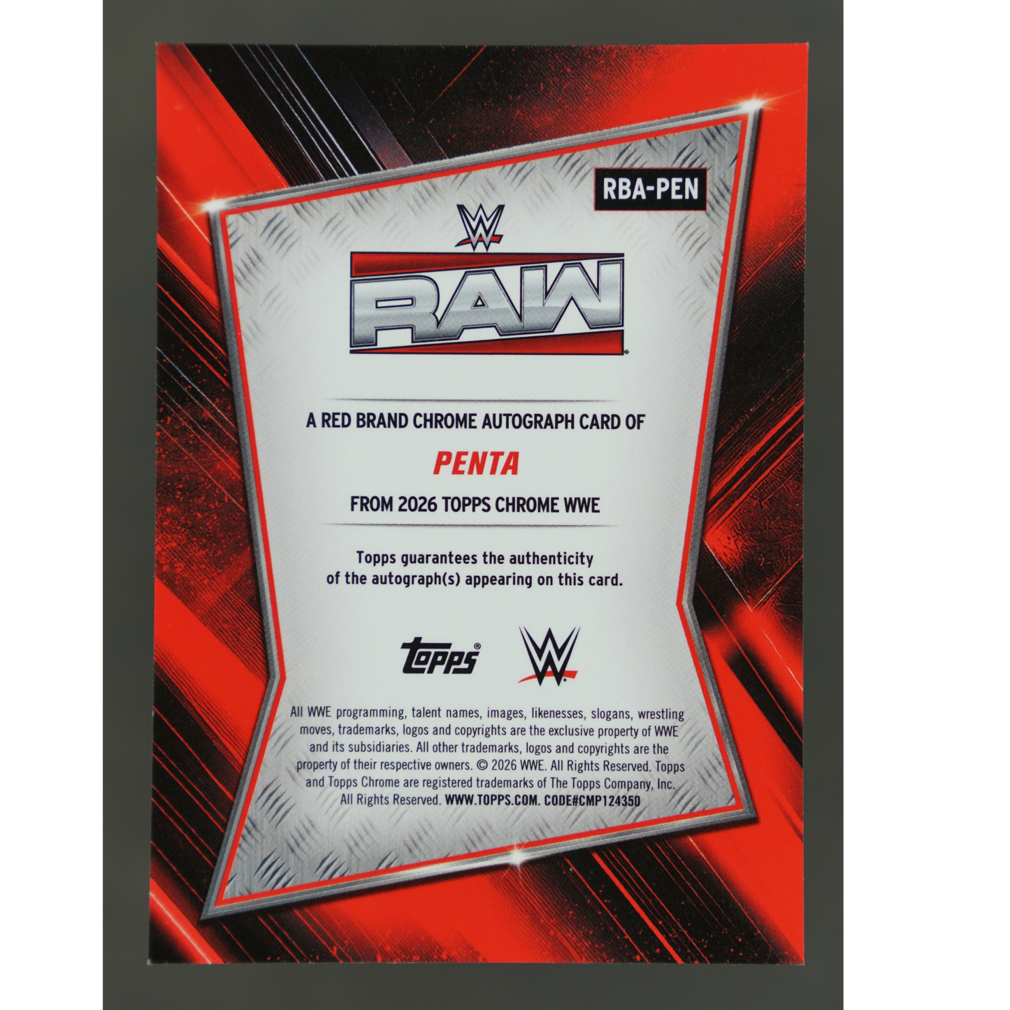 Penta 2026 Chrome Red Brand 16/99 Auto #RBA-PEN