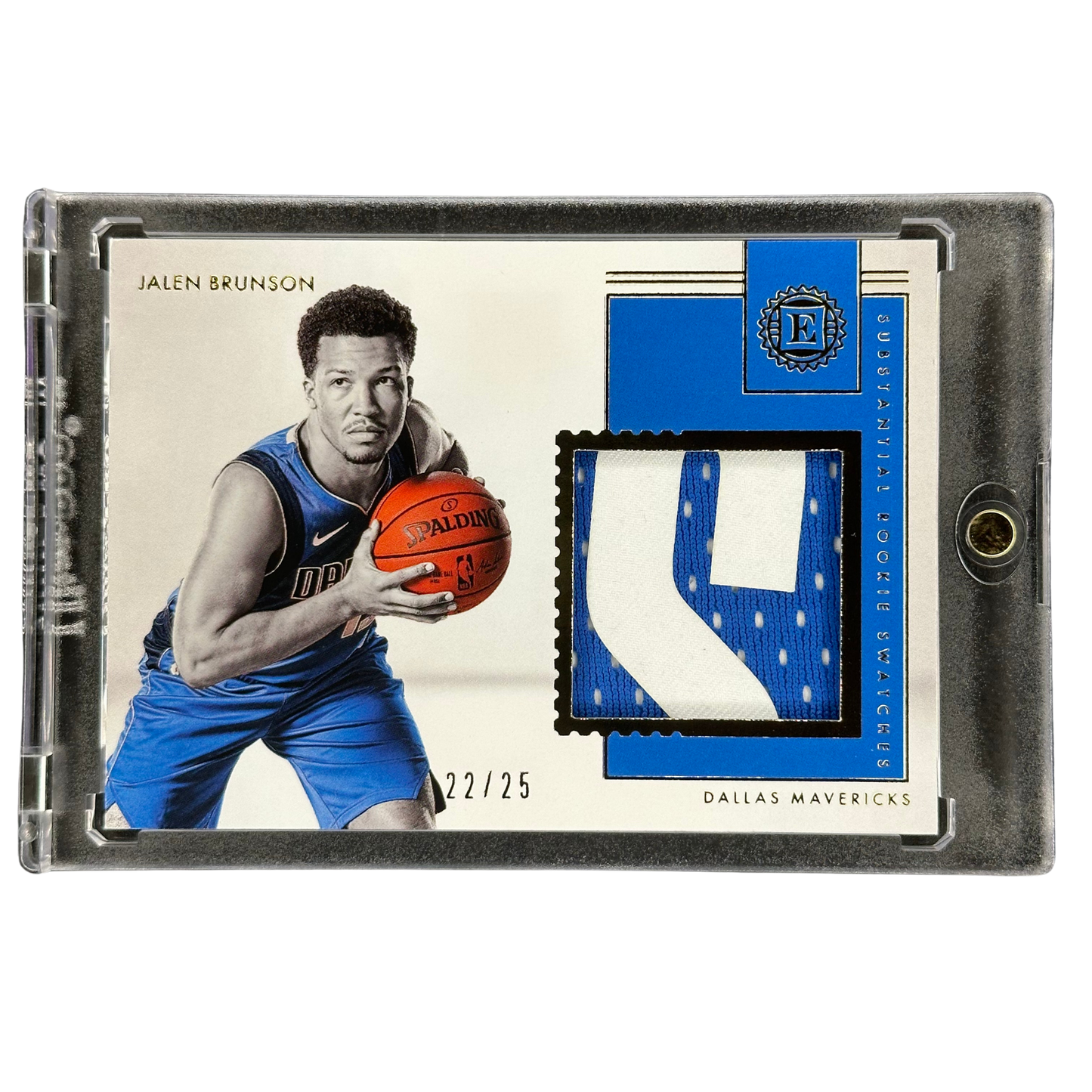 Jalen Brunson 2018 Encased Substantial Rookie Swatches RC Patch 22/25 #SR-JBR