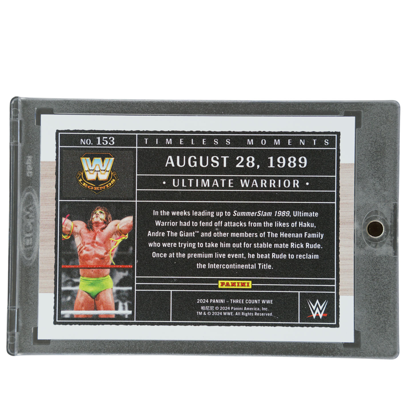 Ultimate Warrior 2024 Three Count 39/40 #153
