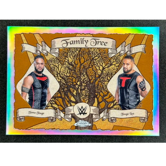 Tama Tonga und Tonga Loa 2025 Chrome Family Tree 18/50 #FT-BD