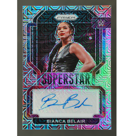 Bianca Belair 2022 Prizm Superstar Mojo Auto 23/25 #SA-BBL