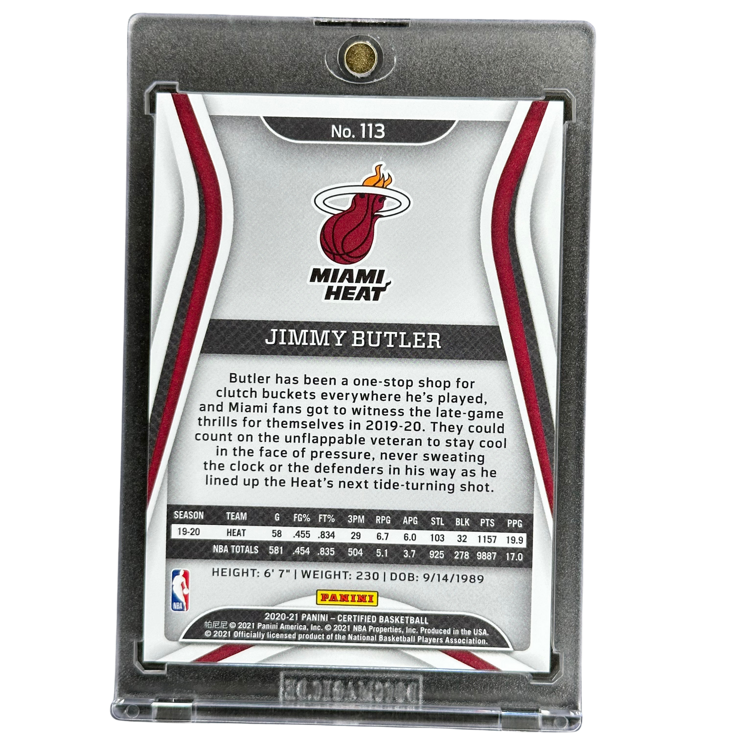 Jimmy Butler 2020 Certified Gold 3/10 #113