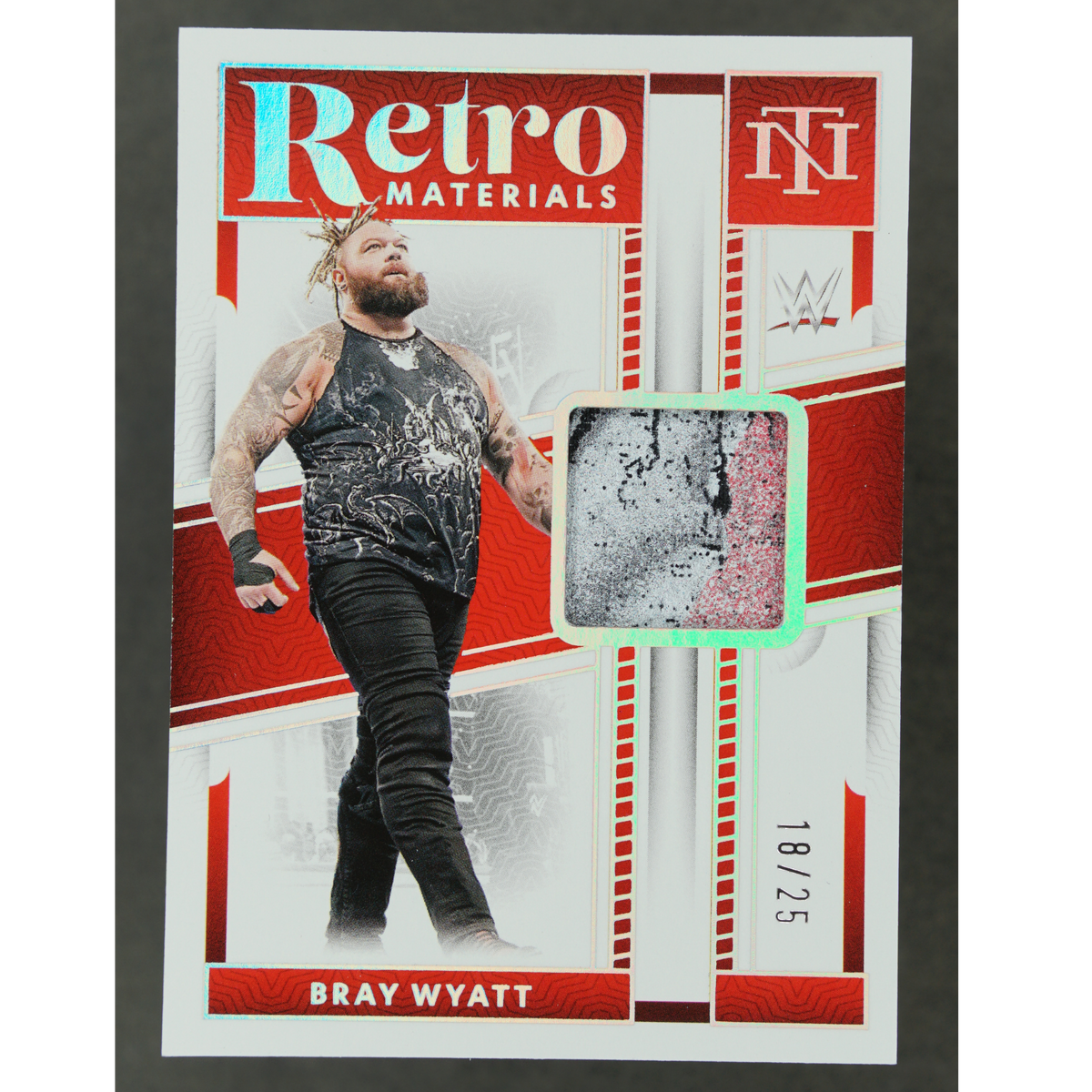 Bray Wyatt 2024 National Treasures 18/25 Retro Materials #RM-BWY