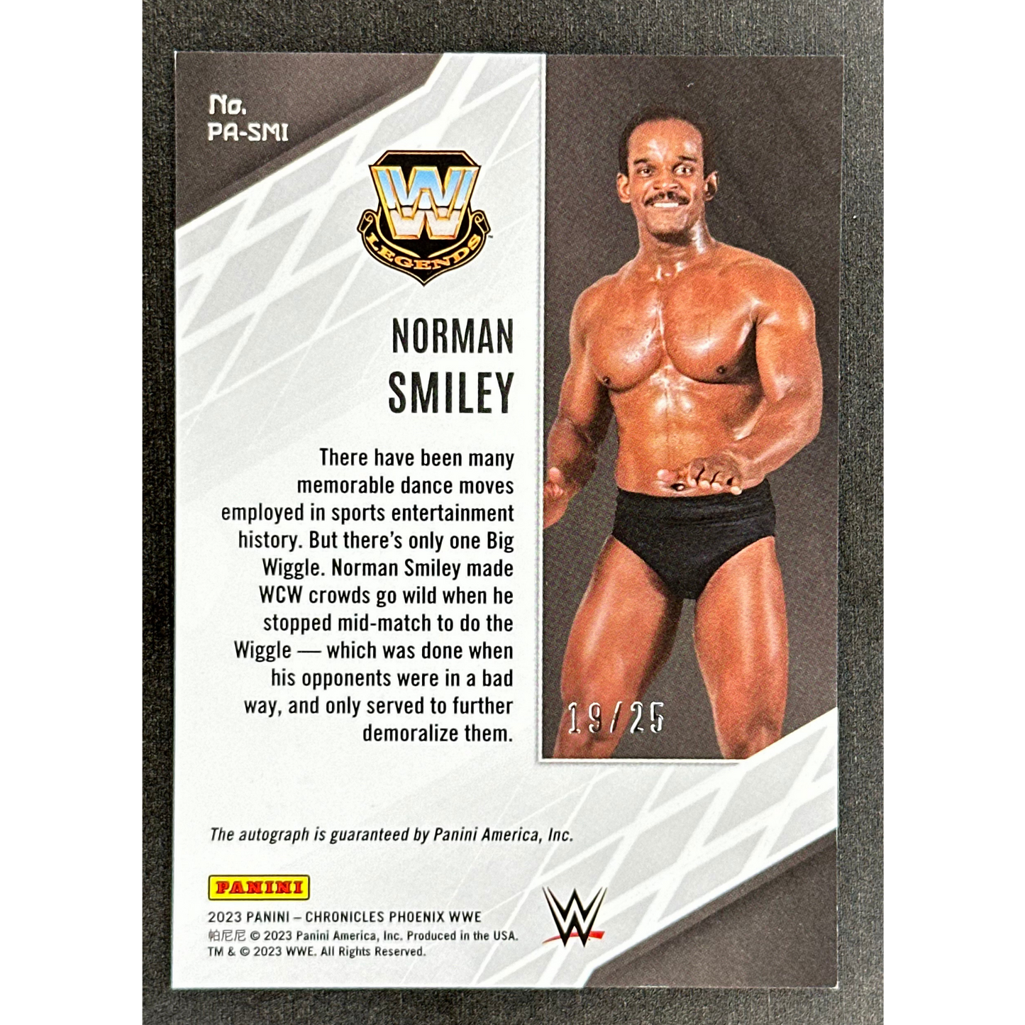Norman Smiley 2023 Chronicles Phoenix Mojo Auto 19/25 #PA-SMI