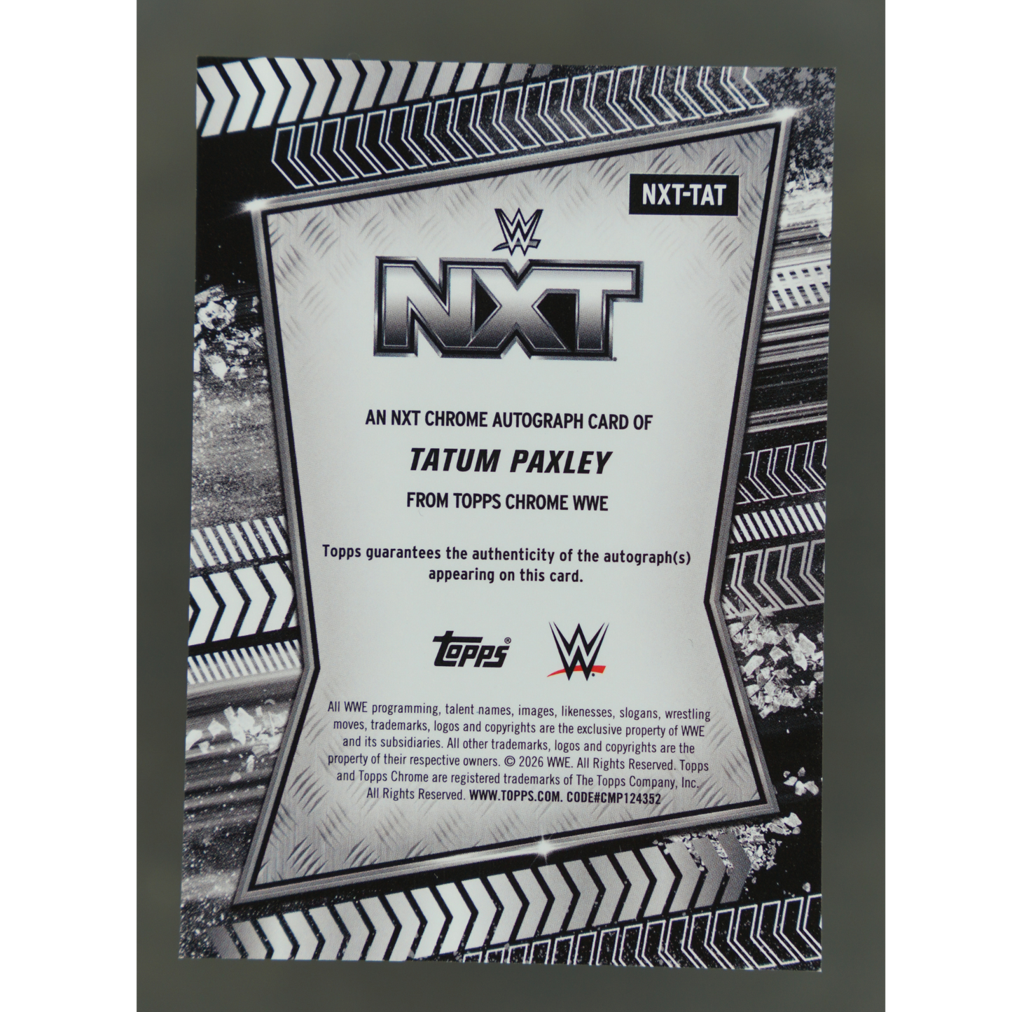 Tatum Paxley 2026 Chrome Auto #NXT-TAT