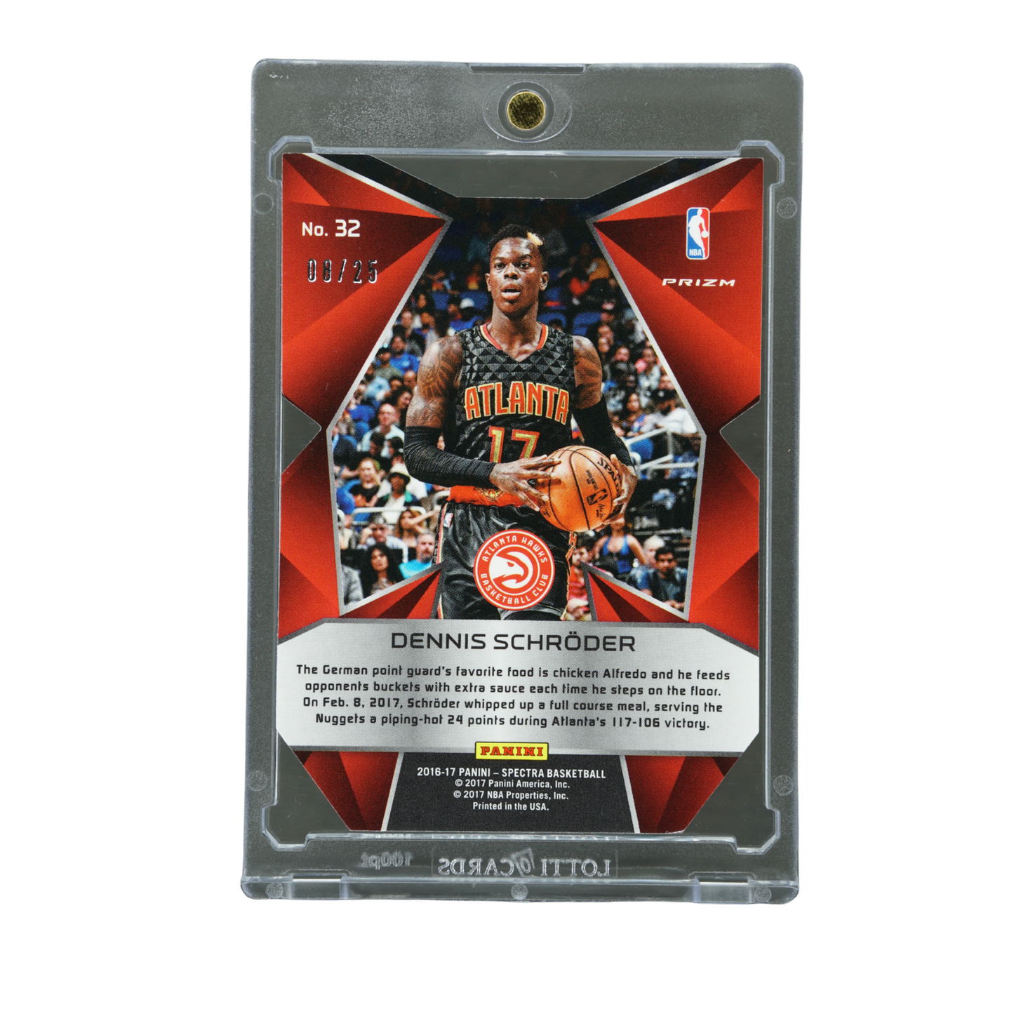 Dennis Schröder 2016 Spectra Die-Cut 8/25 #32