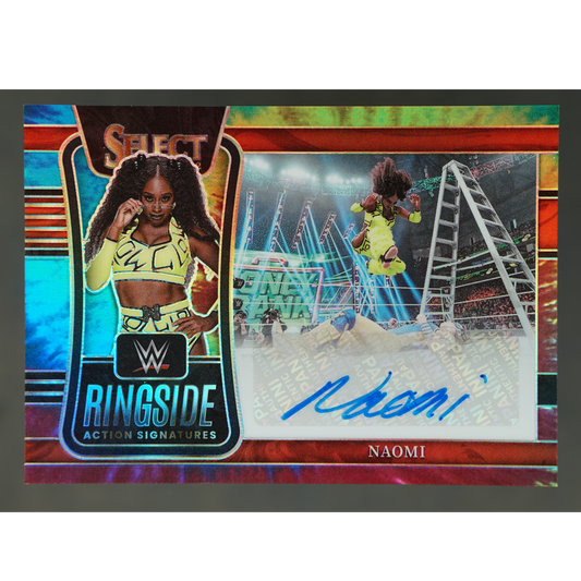 Naomi 2022 Select Ringside Action Signatures Tie-Dye 9/25 #RA-NOM