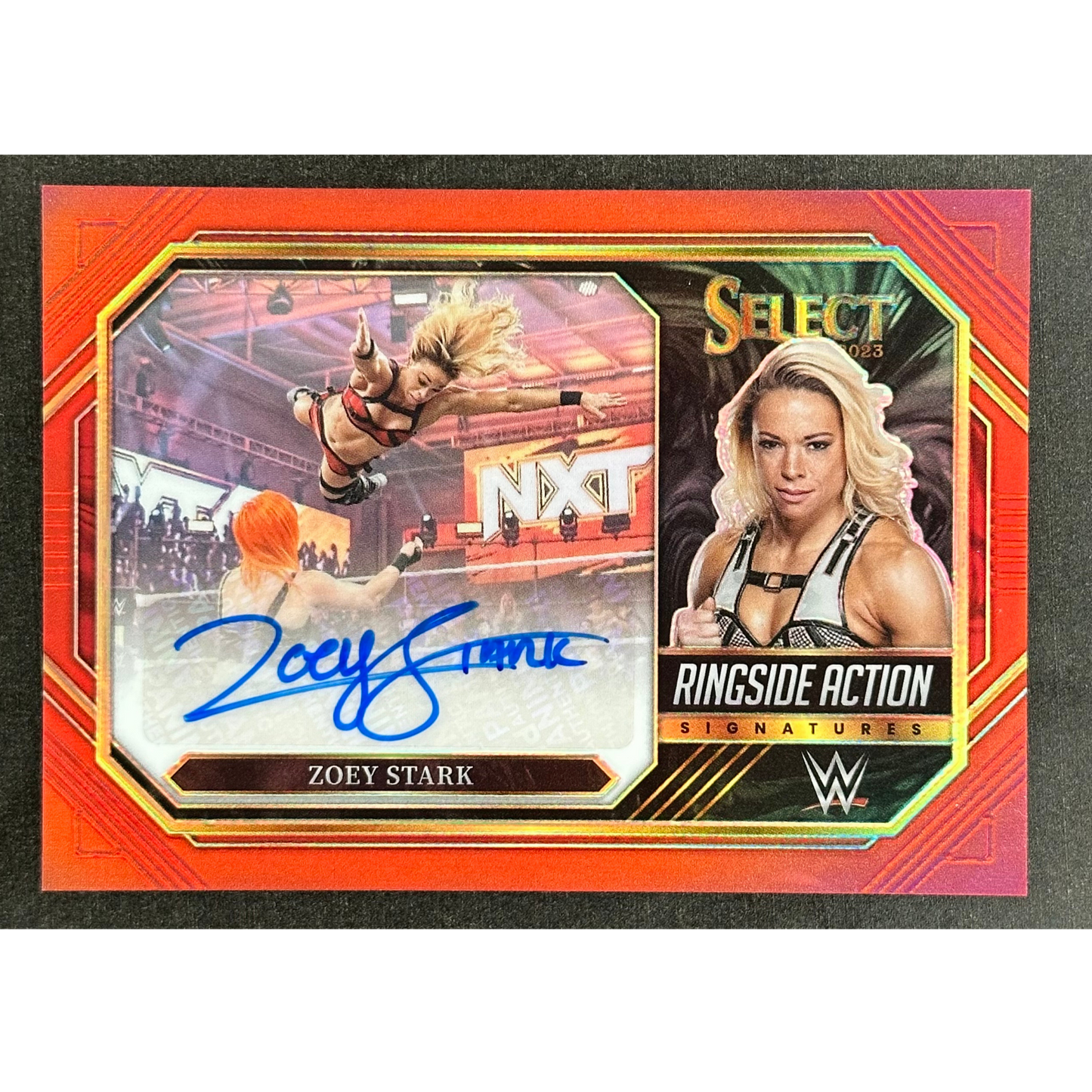 Zoey Stark 2023 Select Ringside Action Signatures Auto 16/60 #RA-ZST