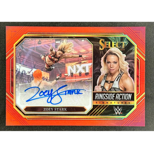 Zoey Stark 2023 Select Ringside Action Signatures Auto 16/60 #RA-ZST