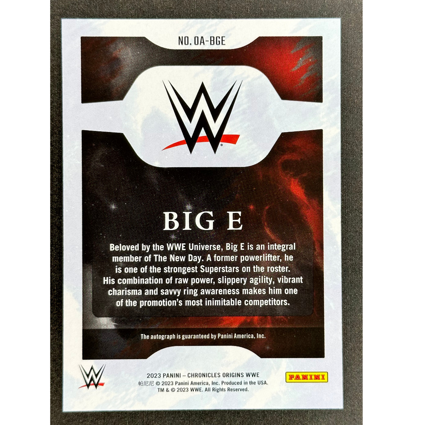 Big-E 2023 Origins Auto 9/49 #OA-BGE