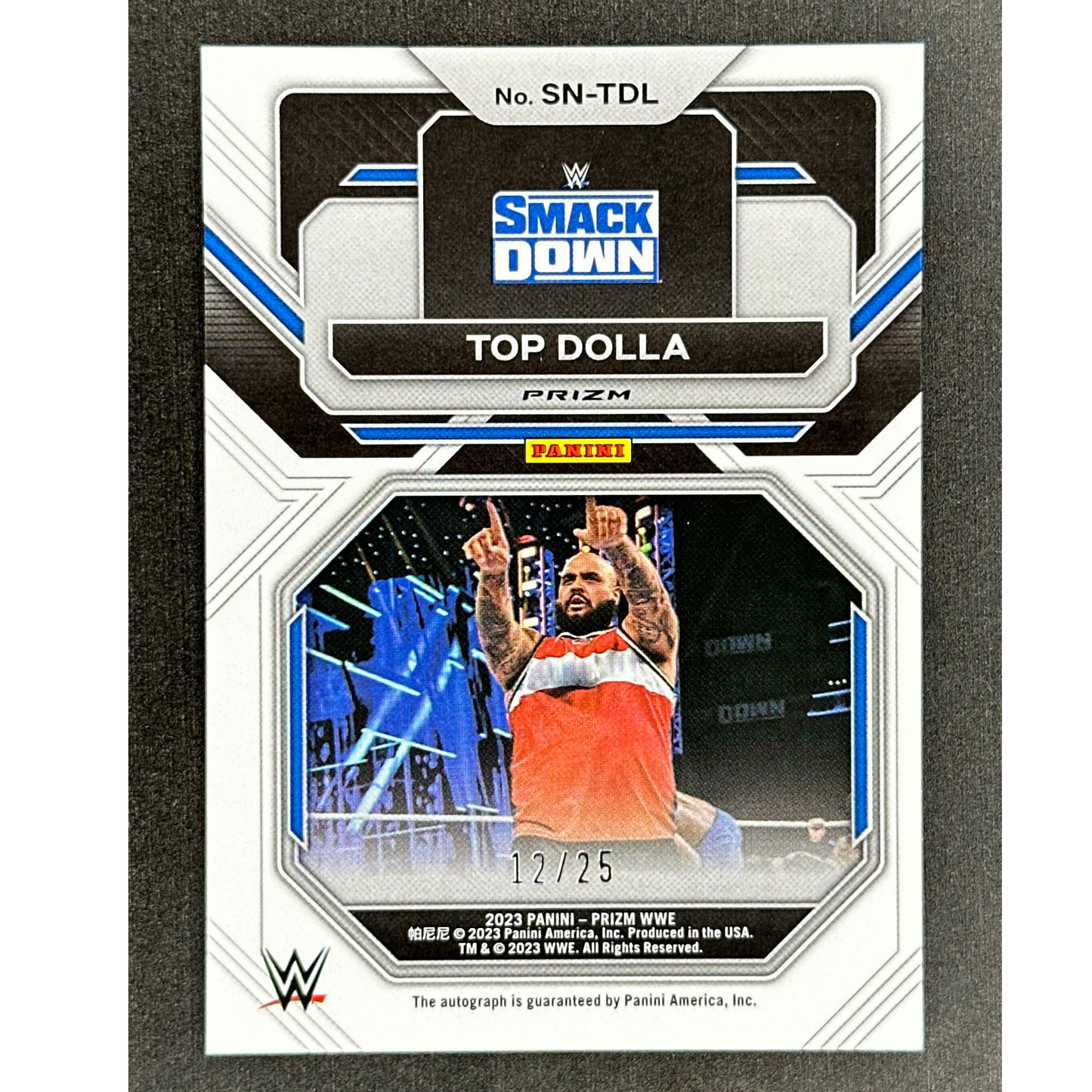 Top Dolla 2023 Prizm Sensational Signatures RC Rookie Card Auto Mojo 12/25 #SN-TDL