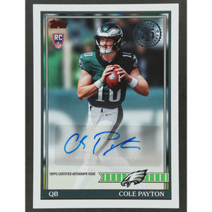 Cole Payton 2026 Topps RC Auto 1991 #91FRA-CP