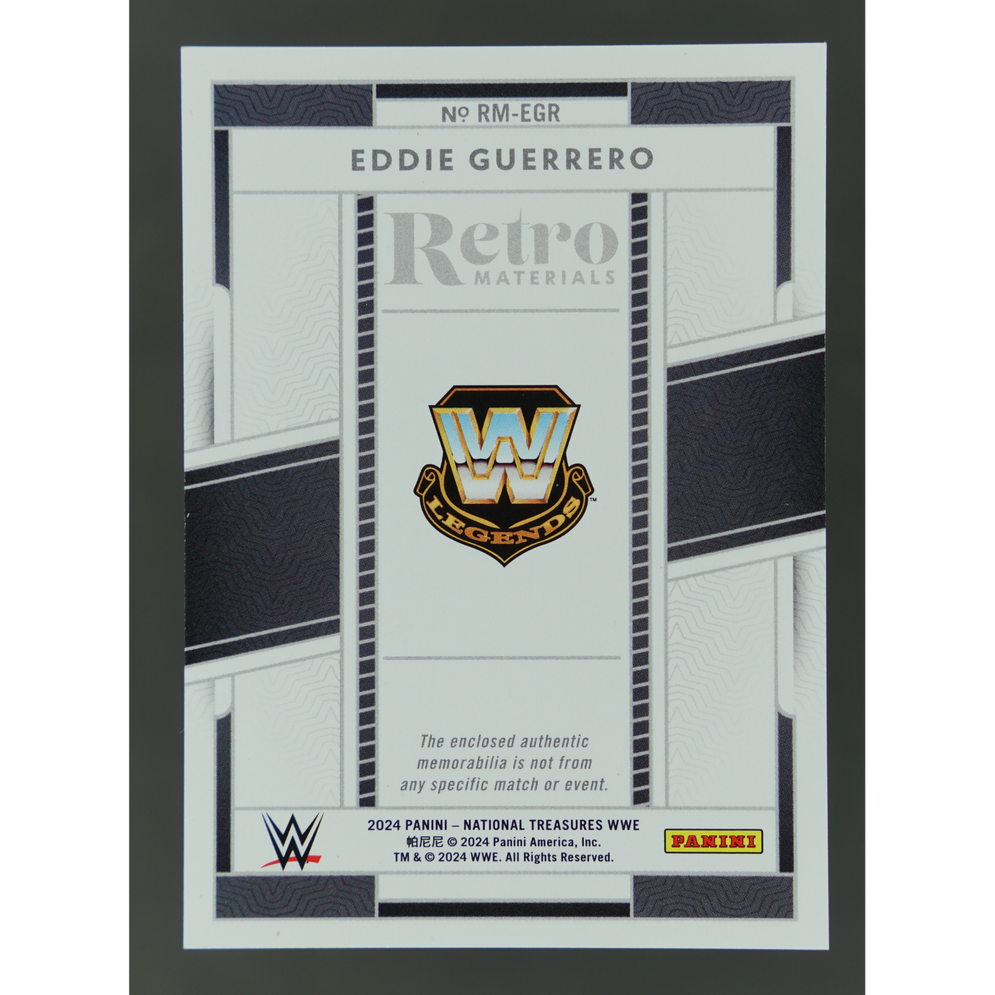 Eddie Guerrero 2024 National Treasures Retro Materials Memorabilia 37/99 #RM-EGR