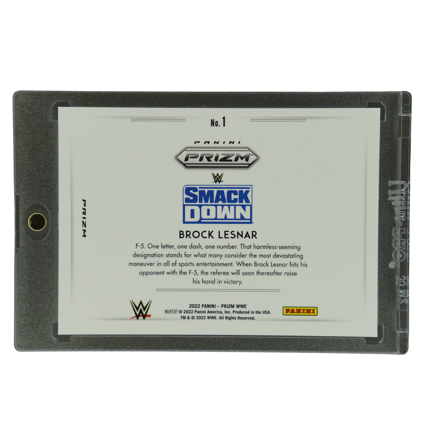 Brock Lesnar 2022 Prizm Color Blast #1