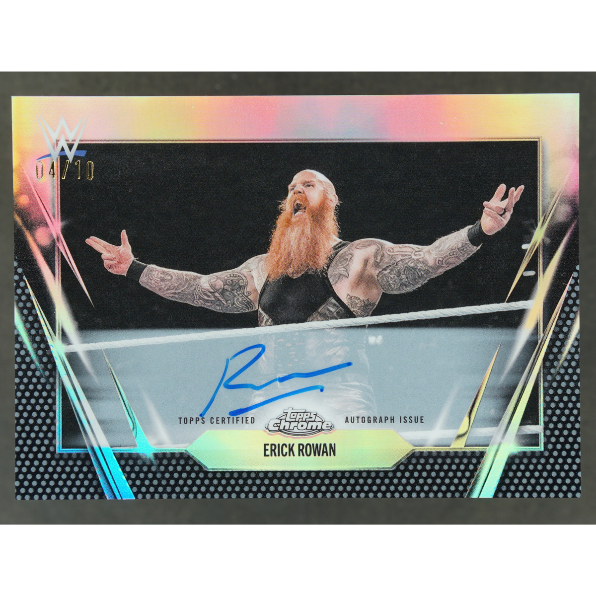 Erick Rowan 2026 Chrome Black Auto 4/10 #BCA-ERO