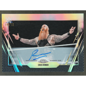 Erick Rowan 2026 Chrome Black Auto 4/10 #BCA-ERO