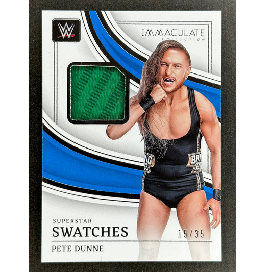Pete Dunne 2023 Immaculate Swatches Memorabilia 15/35 #SM-PDN