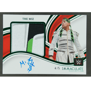 The Miz 2023 Immaculate Memorabilia Auto 4/5 #PM-MIZ