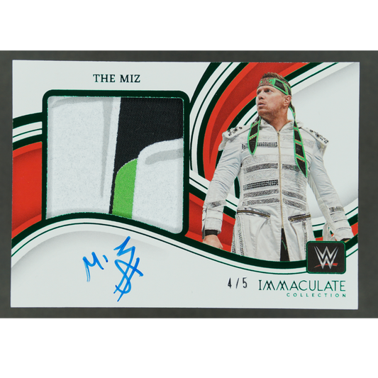 The Miz 2023 Immaculate Memorabilia Auto 4/5 #PM-MIZ
