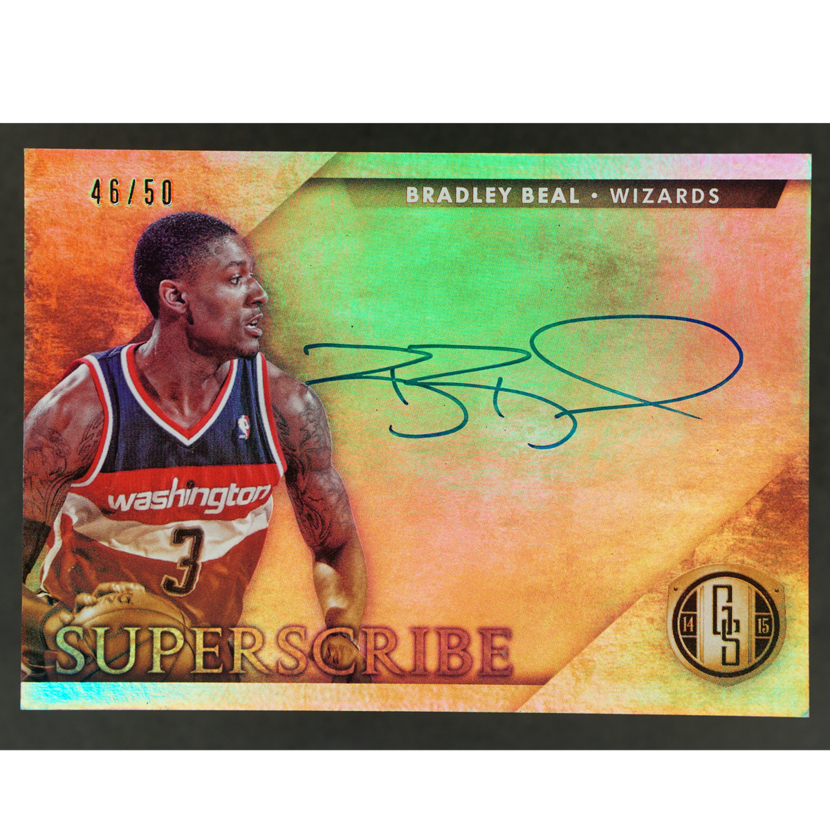 Bradley Beal 2014-15 Gold Standard Superscribe Auto 46/50 #31